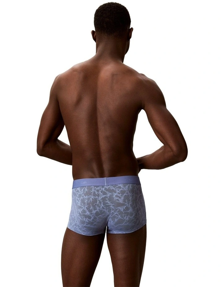 Sculpt Lace Low Rise Trunk in Blue image 2