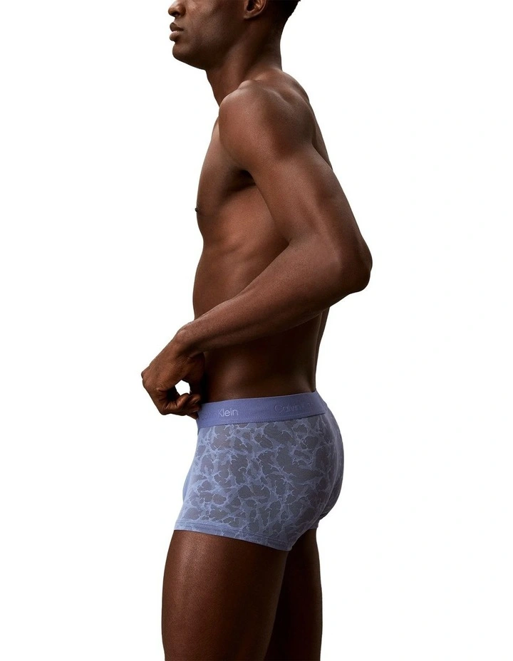 Sculpt Lace Low Rise Trunk in Blue image 3