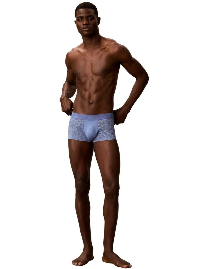 Sculpt Lace Low Rise Trunk in Blue image 4