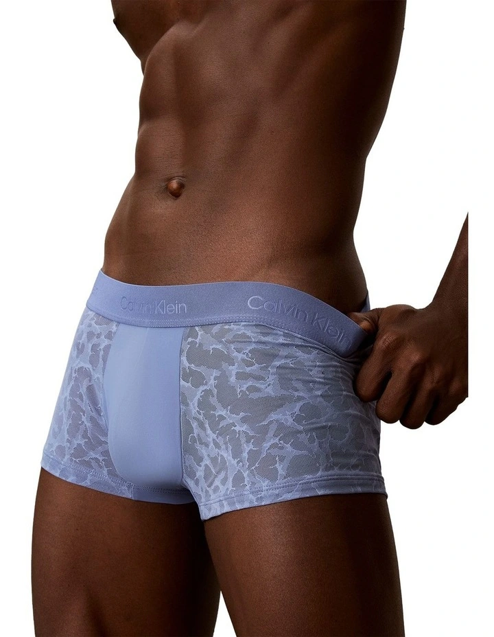 Sculpt Lace Low Rise Trunk in Blue image 5
