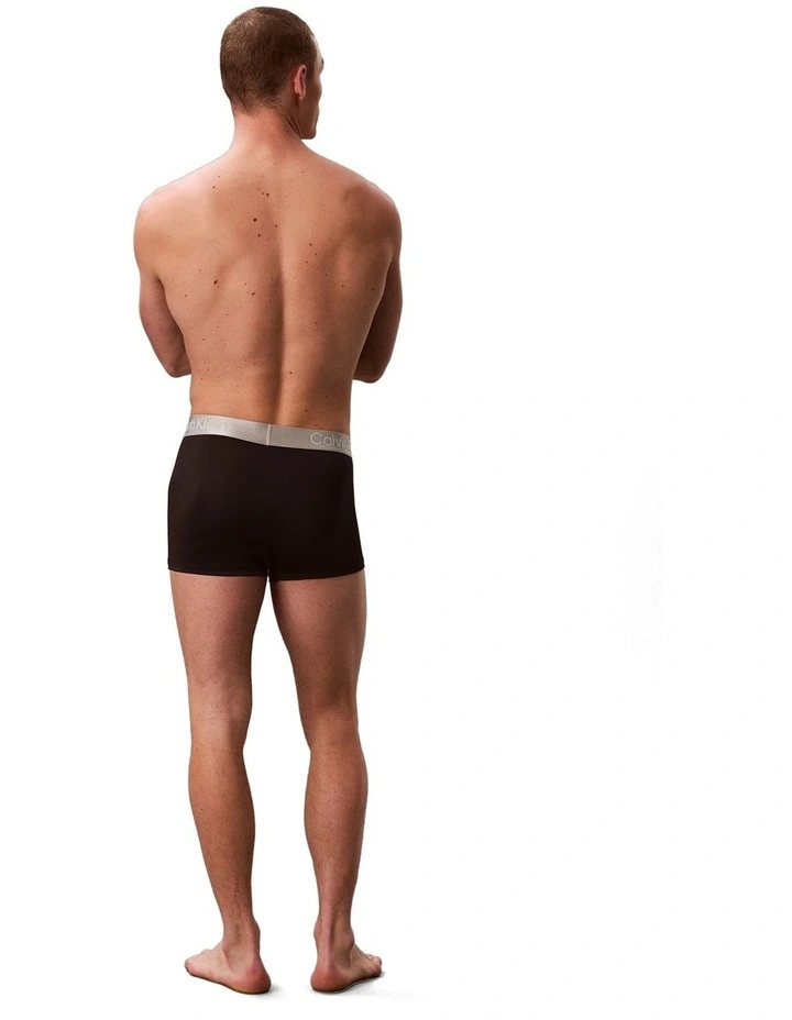 Brushed Micro Trunks 3 Pack in Multi image 3