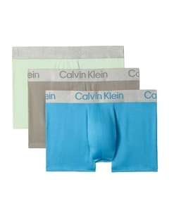 Brushed Micro Trunks 3 Pack in Multi