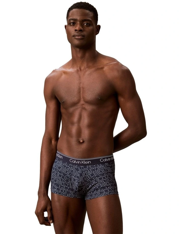 Micro Stretch Low Rise Trunks 3 Pack in Multi image 2