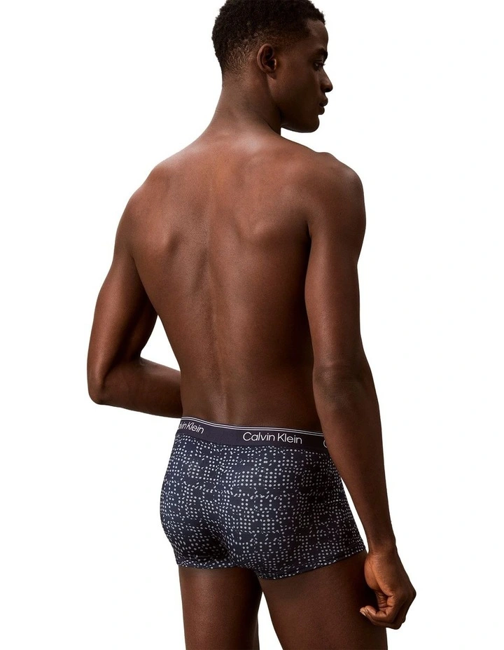 Micro Stretch Low Rise Trunks 3 Pack in Multi image 3