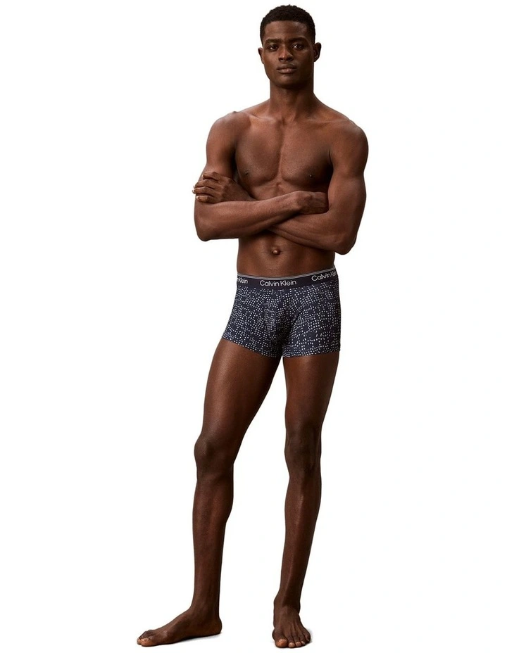 Micro Stretch Low Rise Trunks 3 Pack in Multi image 4