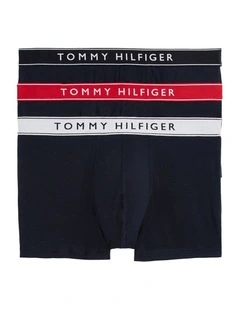 3-Pack Logo Waistband Trunks in Assorted