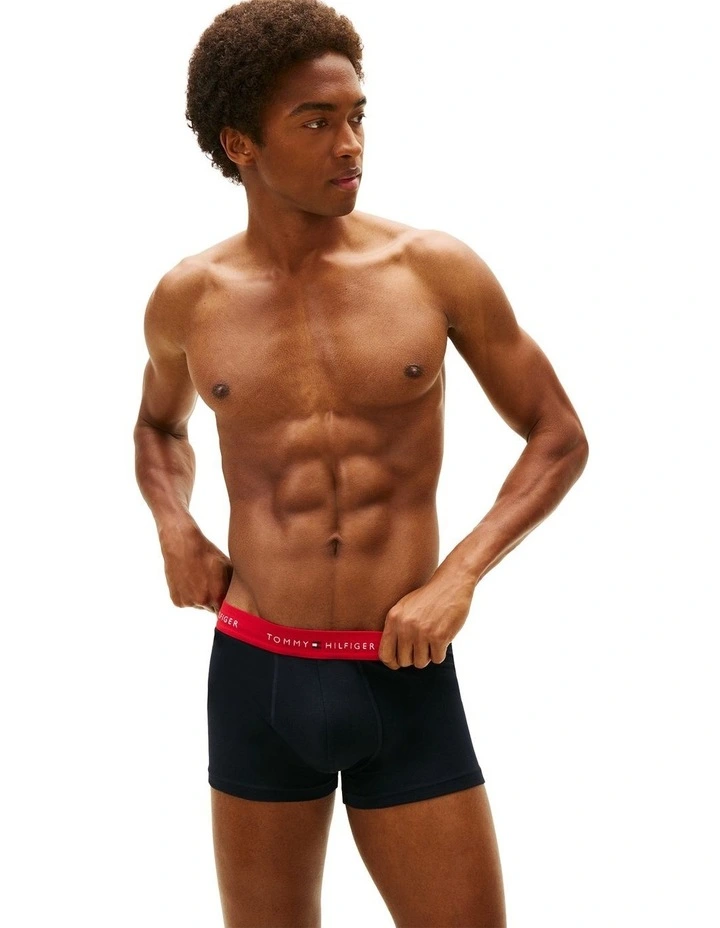 Essential Signature Trunks Pack Of 5 in Assorted image 4