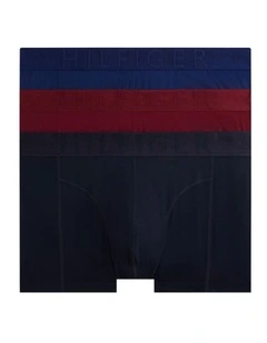 Metallic Waistband Trunks 3-Pack in Multi