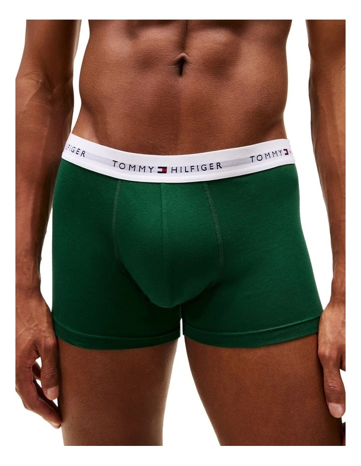 Logo Trunks Pack Of 3 in Assorted image 4
