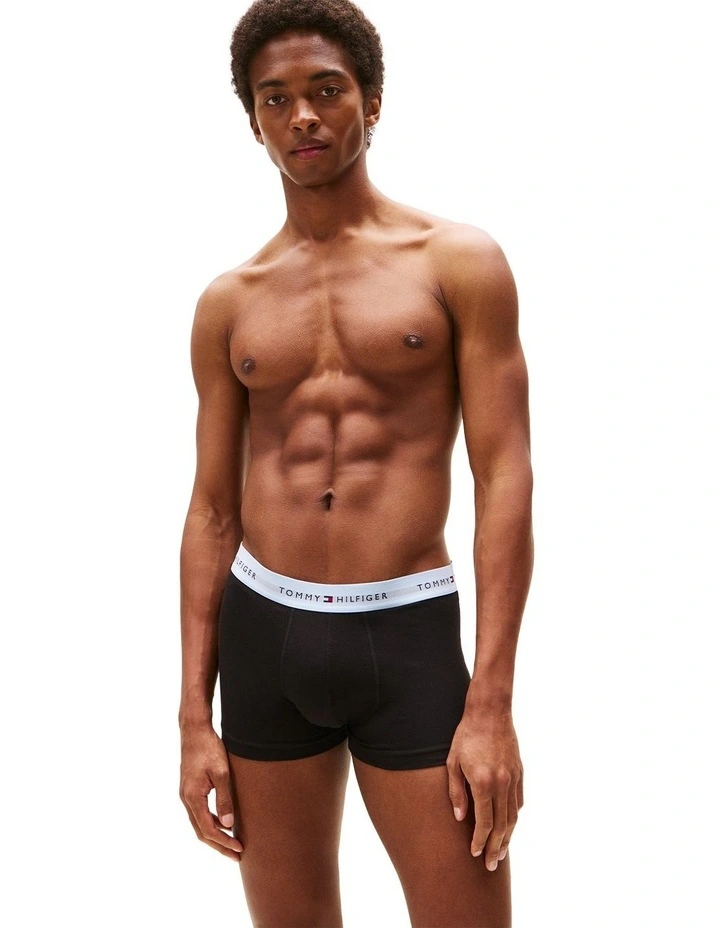 Logo Trunks Pack Of 3 in Assorted image 5