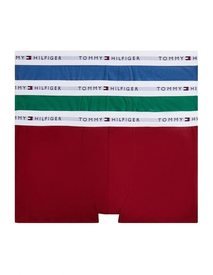 Logo Trunks Pack Of 3 in Assorted image 1