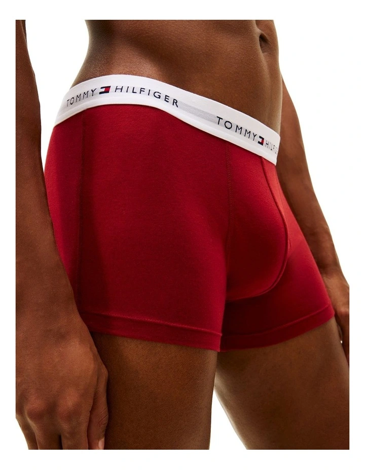 Logo Trunks Pack Of 3 in Assorted image 3