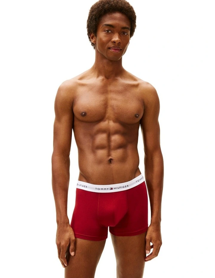 Logo Trunks Pack Of 3 in Assorted image 4