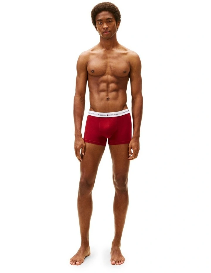 Logo Trunks Pack Of 3 in Assorted image 5