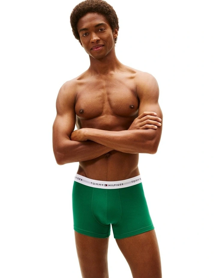 Logo Trunks Pack Of 3 in Assorted image 6