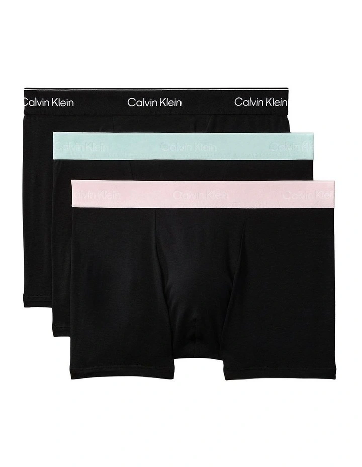Relaxed Fit Trunks 3 Pack in Multi image 1
