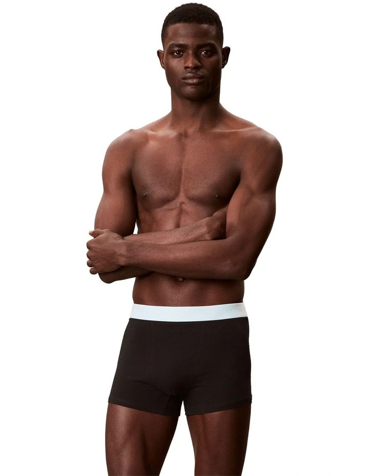 Relaxed Fit Trunks 3 Pack in Multi image 2