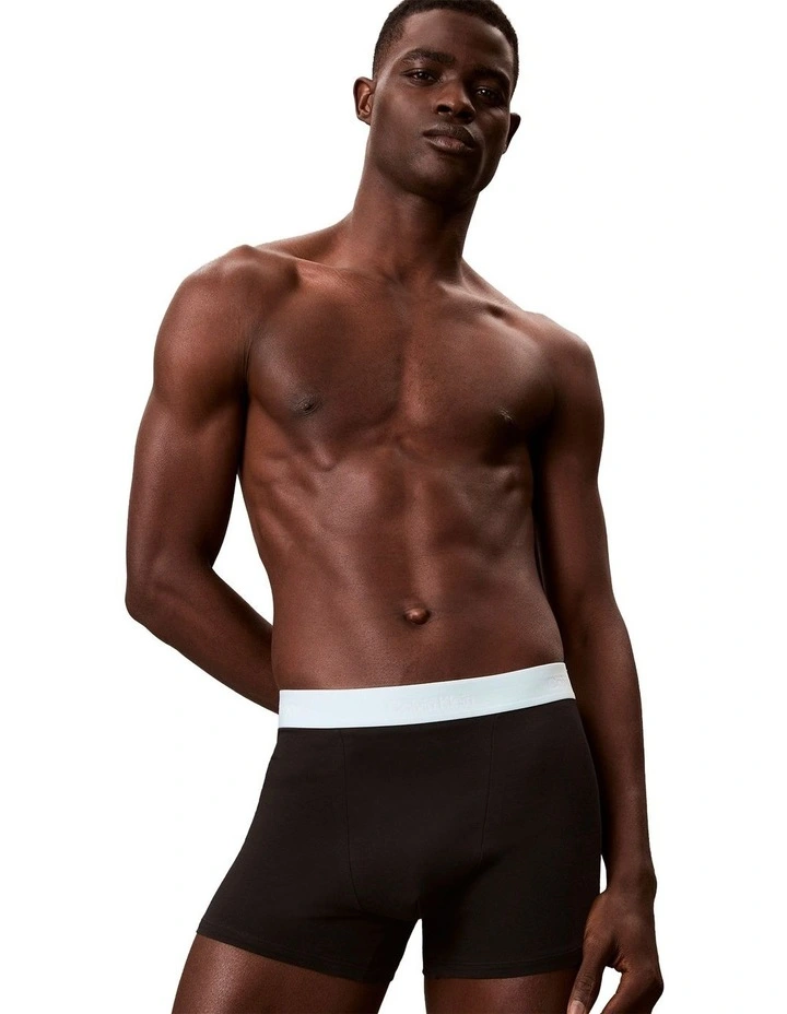 Relaxed Fit Trunks 3 Pack in Multi image 4