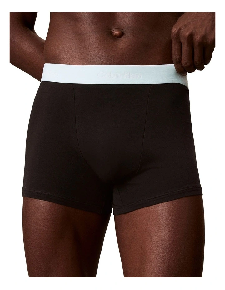 Relaxed Fit Trunks 3 Pack in Multi image 6