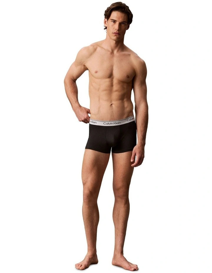 Microfibre Stretch Low Rise Trunks 5 Pack in Multi image 2