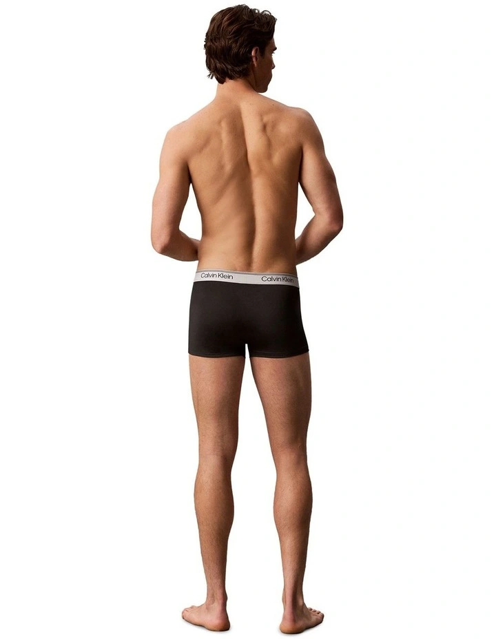 Microfibre Stretch Low Rise Trunks 5 Pack in Multi image 3