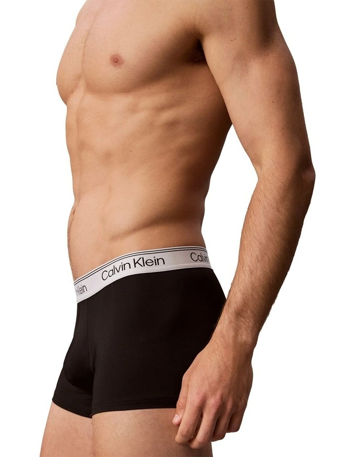 Microfibre Stretch Low Rise Trunks 5 Pack in Multi image 4