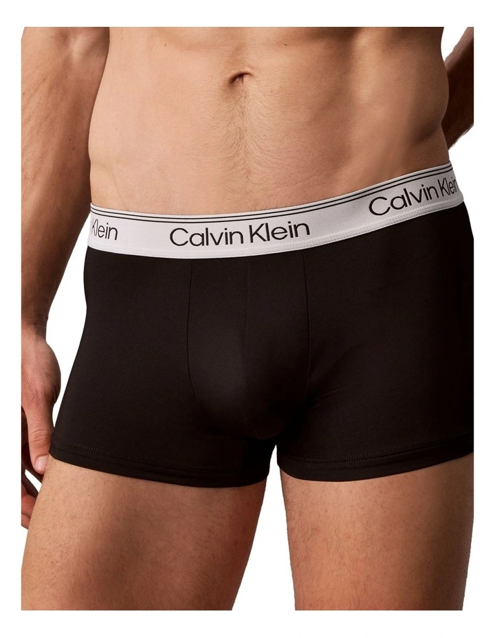 Microfibre Stretch Low Rise Trunks 5 Pack in Multi image 5