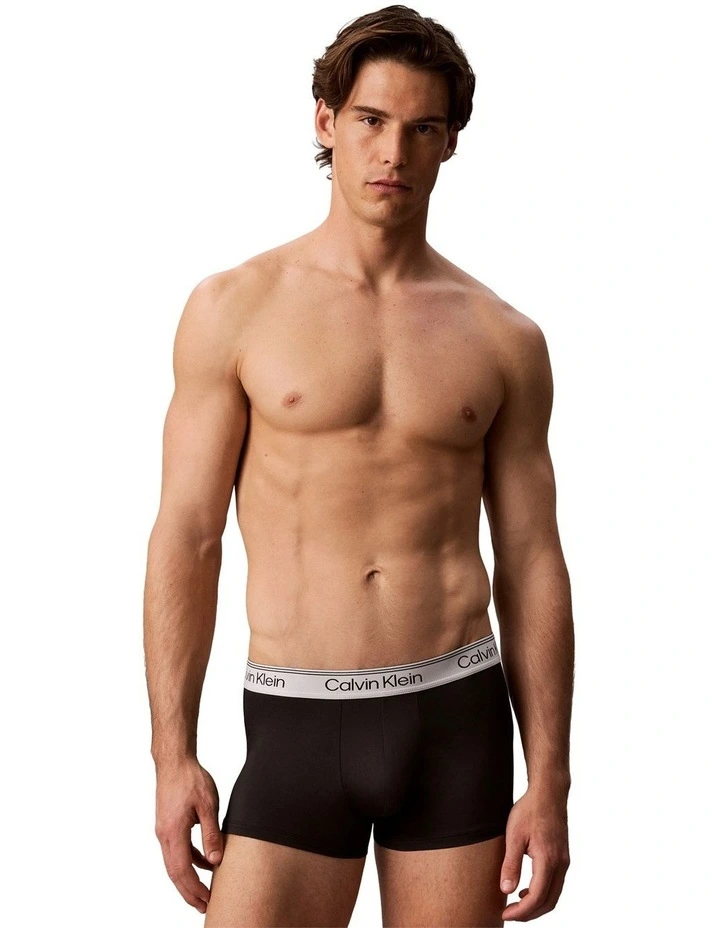 Microfibre Stretch Low Rise Trunks 5 Pack in Multi image 6