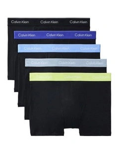 Icon Cotton Stretch Relaxed Fit Trunk 5 Pack in Multi