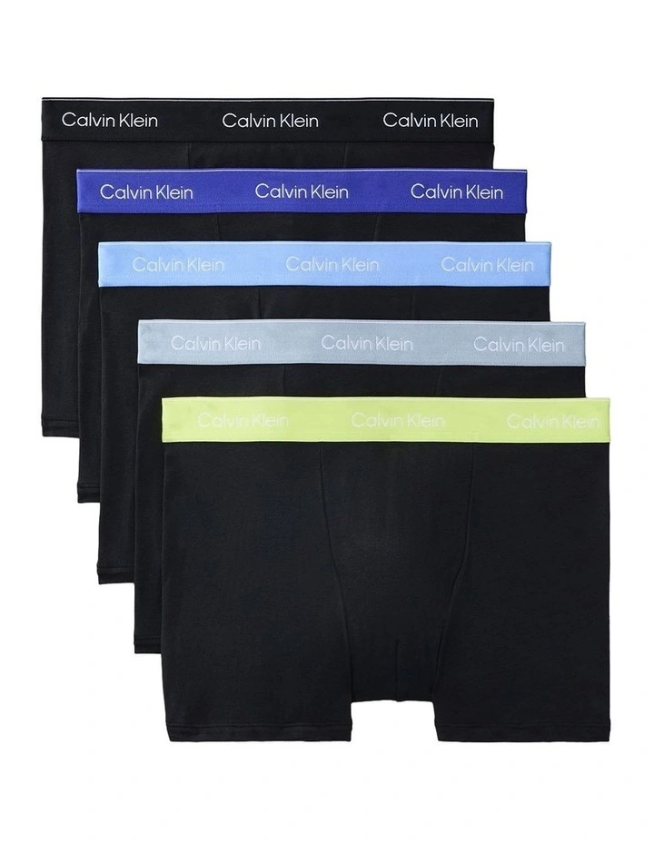 Icon Cotton Stretch Relaxed Fit Trunk 5 Pack in Multi image 1