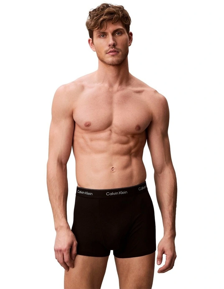 Icon Cotton Stretch Relaxed Fit Trunk 5 Pack in Multi image 2