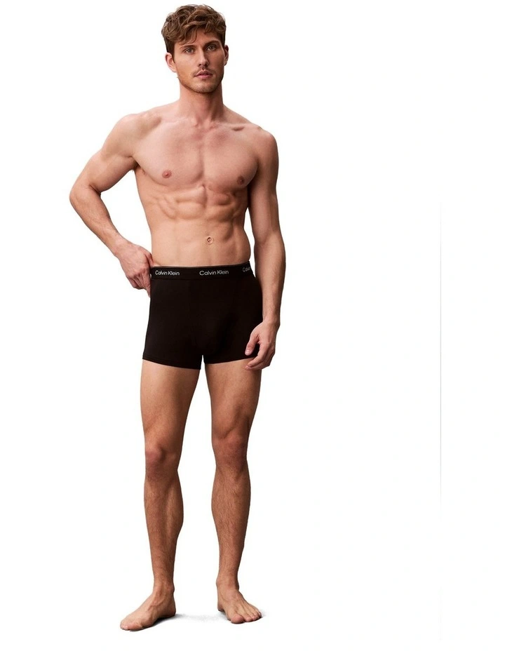 Icon Cotton Stretch Relaxed Fit Trunk 5 Pack in Multi image 4