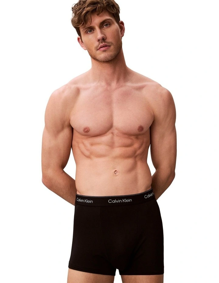 Icon Cotton Stretch Relaxed Fit Trunk 5 Pack in Multi image 5