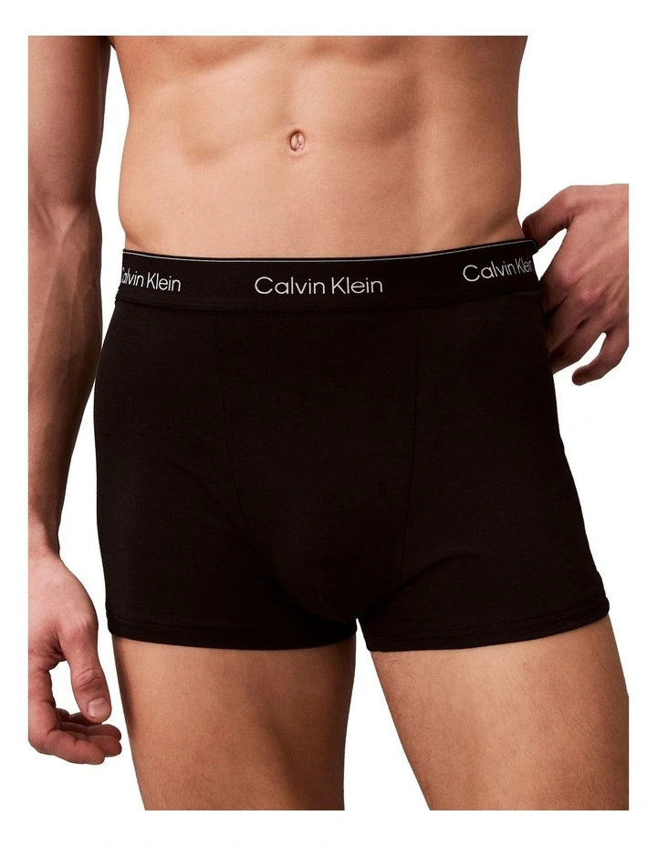 Icon Cotton Stretch Relaxed Fit Trunk 5 Pack in Multi image 6