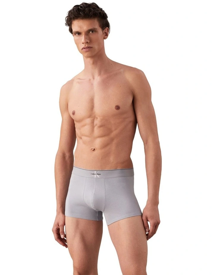 Graphic Monogram Cotton Stretch Trunk Pack Of 3 in Multi image 2