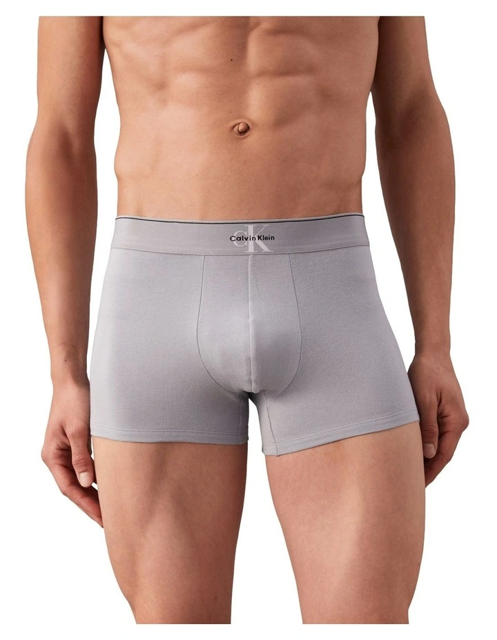 Graphic Monogram Cotton Stretch Trunk Pack Of 3 in Multi image 5