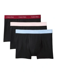 Icon Cotton Stretch Relaxed Trunk 3 Pack in Multi