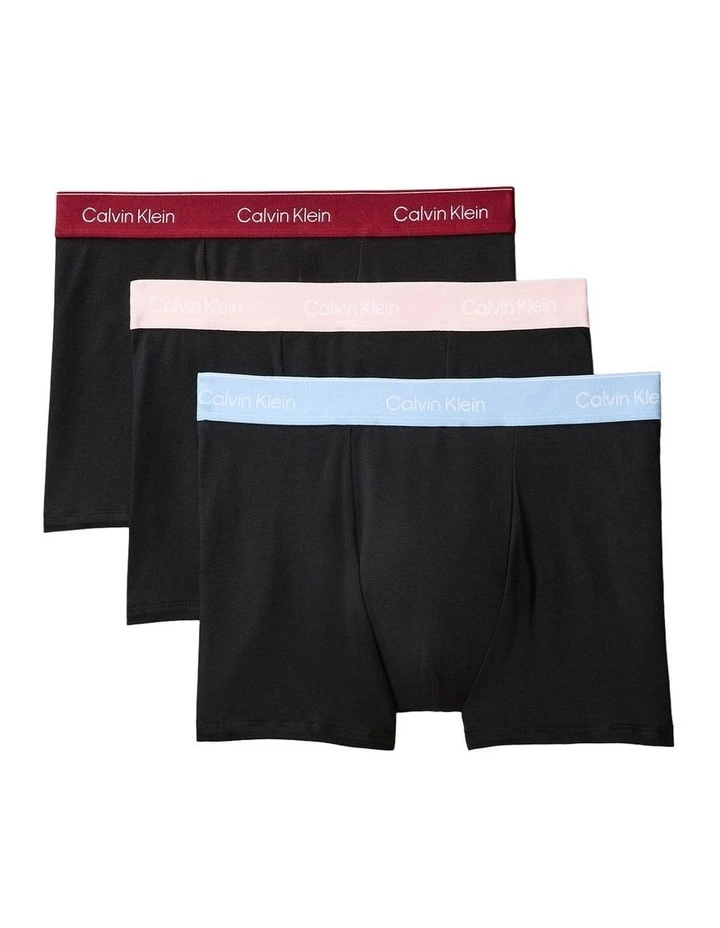 Icon Cotton Stretch Relaxed Trunk 3 Pack in Multi image 1