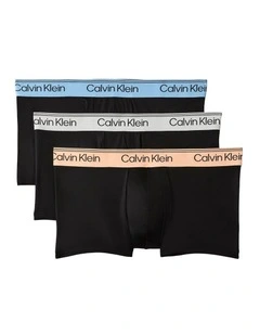 Microfibre Stretch Low Rise Trunk Pack Of 3 in Multi