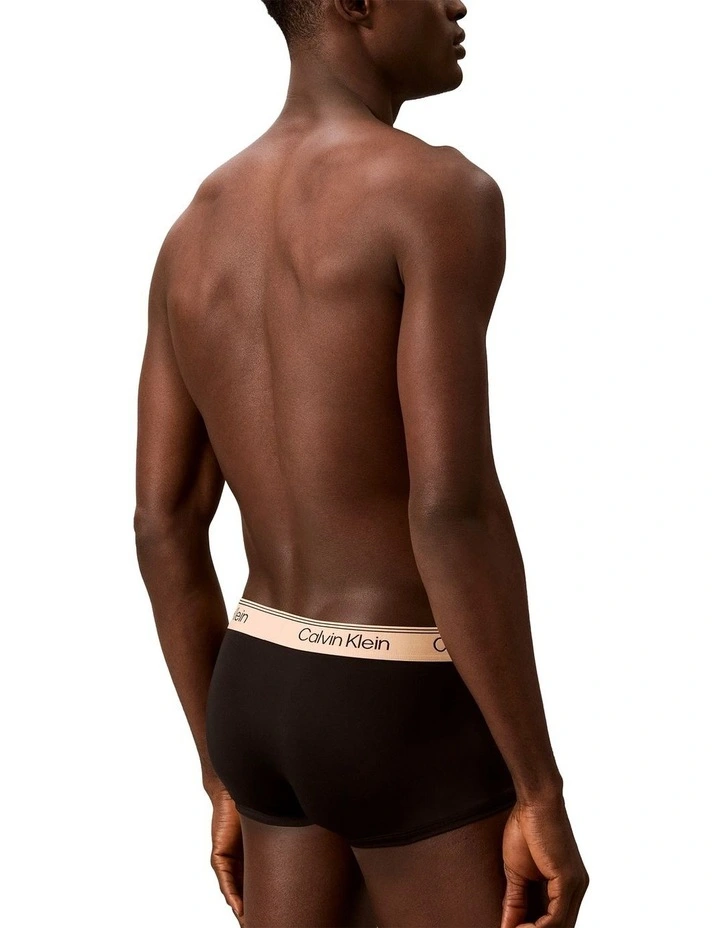 Microfibre Stretch Low Rise Trunk Pack Of 3 in Multi image 3