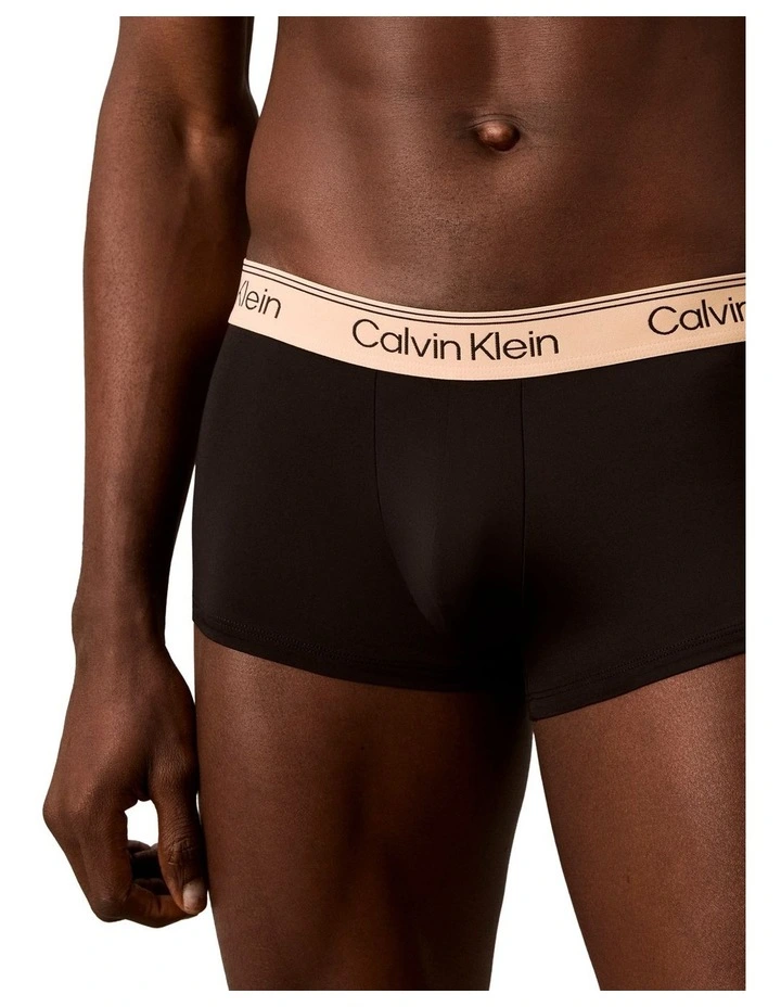 Microfibre Stretch Low Rise Trunk Pack Of 3 in Multi image 6