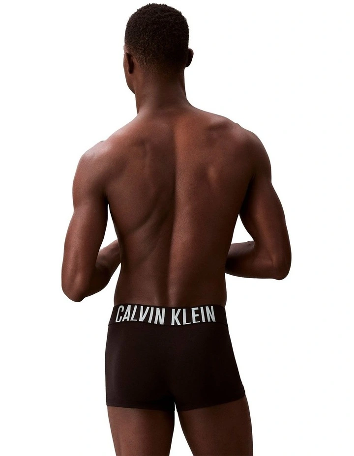 Intense Power Cotton Trunks 3 Pack in Black image 3