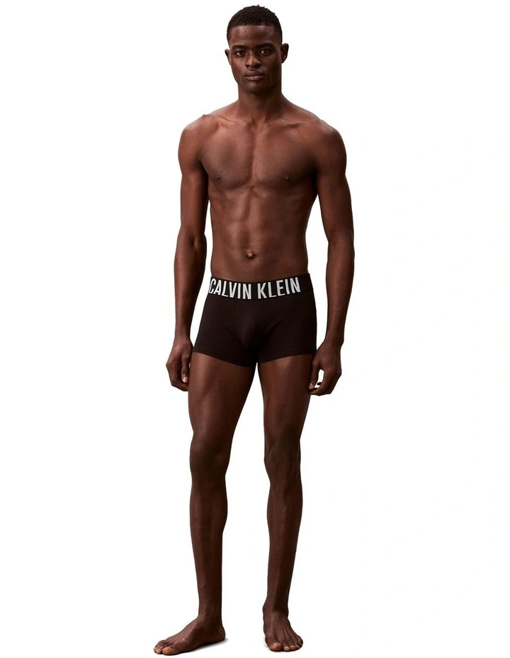 Intense Power Cotton Trunks 3 Pack in Black image 4