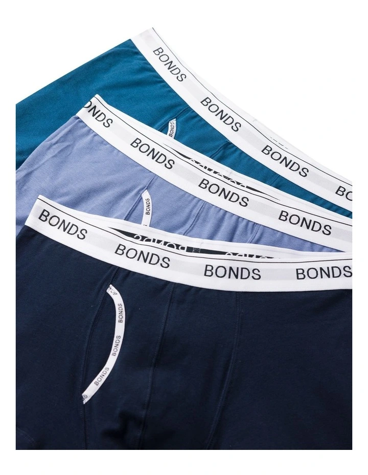 Guyfront Trunk 3 Pack in Black, Blue, and Teal image 2