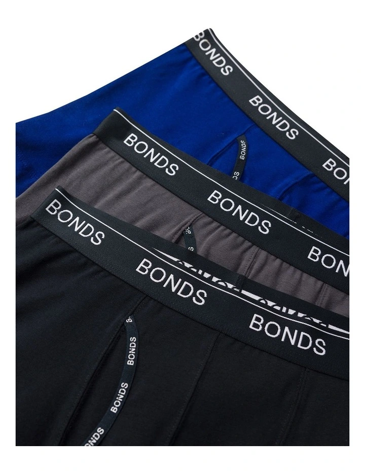 Guyfront Trunk 3 Pack in Black, Charcoal, and Blue image 2