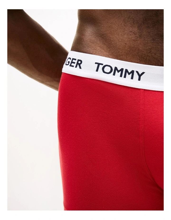 3-Pack Heritage Logo Waistband Trunks in Assorted image 4