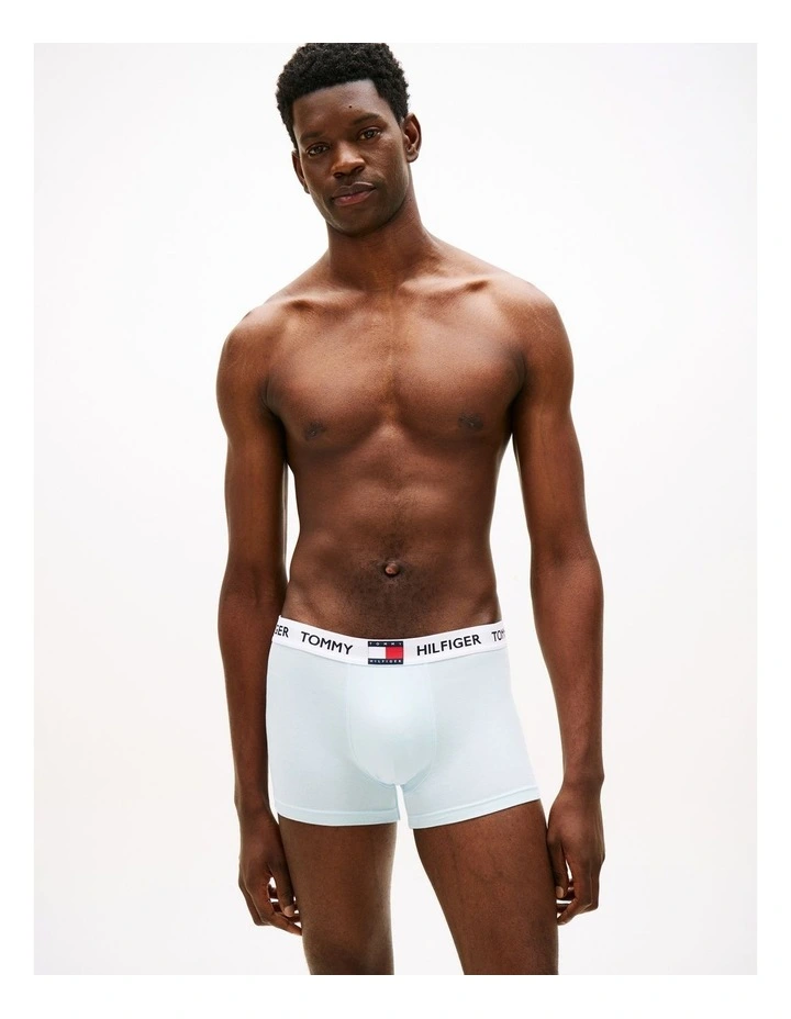 3-Pack Heritage Logo Waistband Trunks in Assorted image 7