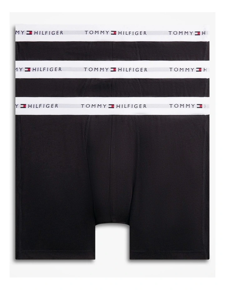 3-Pack Signature Contrast Waistband Boxer Briefs in Black image 1