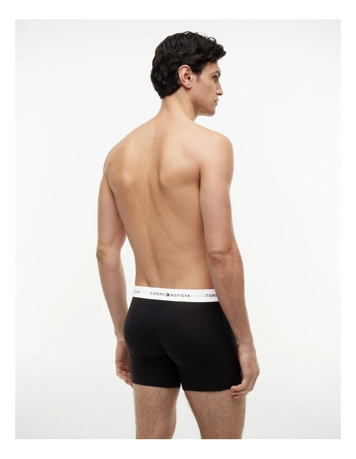 3-Pack Signature Contrast Waistband Boxer Briefs in Black image 4