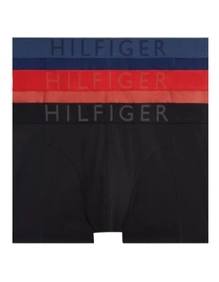 3-Pack Logo Waistband Cooling Microfibre Trunks in Assorted